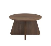 Table basse ronde RUBA effet noyer - Bois