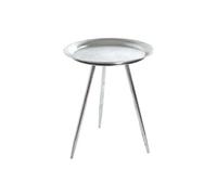 Table basse ronde SHYNA en métal 38cm - Argent