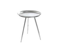 Table basse ronde SHYNA en métal 44cm - Argent