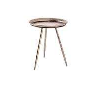 Table basse ronde SHYNA en métal 44cm - Bronze