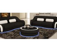 Table basse ronde Table d'appoint Tables Canapé Table ronde Cuir Design