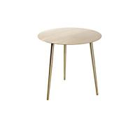Table basse ronde VERA en métal dorée 45cm