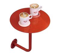 Table Basse Ronde Verte Style Bistro/pub, Table de Bar en L, Table à Manger Murale pour la Maison, la Chambre, la Cuisine ou comme Table Basse - 5 Couleurs Disponibles(Rouge,30x30x45cm)