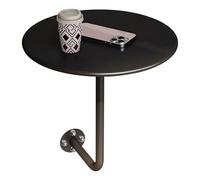 Table Basse Ronde Verte Style Bistro/pub, Table de Bar en L, Table à Manger Murale pour la Maison, la Chambre, la Cuisine ou comme Table Basse - 5 Couleurs Disponibles(Noir,35x35x45cm)