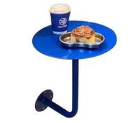 Table Basse Ronde Verte Style Bistro/pub, Table de Bar en L, Table à Manger Murale pour la Maison, la Chambre, la Cuisine ou comme Table Basse - 5 Couleurs Disponibles(Bleu,35x35x45cm)