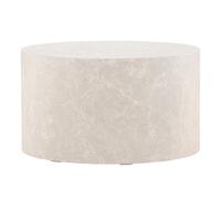 Table Basse Ronde "York" 80cm Beige