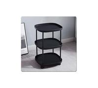 Table basse roulante, peu encombrante, plateau de rangement à plusieurs niveaux, grande capacité pour salon, chambre à coucher, maison de location, petit appartement - Design moderne.