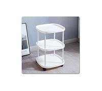 Table Basse Roulante, Tables Basses de Salon, Table D'appoint pour Petits Espaces, Plateau Rangement Multicouche avec Grande Capacité, convient pour Salon, Chambre, Maison de Location, Petit Apparteme