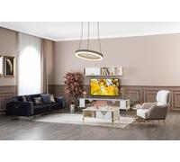Table basse salon bois design luxe meuble nouveau blanc style moderne