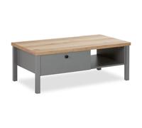 Table Basse de Bois 110x60 cm grise
