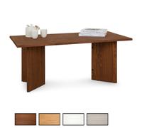 Idimex Table basse MESA pour salon bois massif laqué rectangulaire, pieds angulaires 110 x 45 x 60 cm