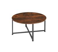 Table basse salon style industriel Bois foncé industriel, rustique
