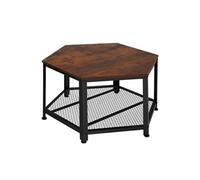 Table basse salon style industriel Bois foncé industriel, rustique