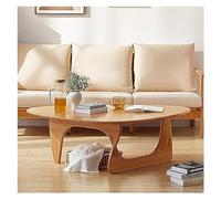 Table Basse Salon, Table basse triangulaire en bois d'hévéa, table basse moderne du milieu du siècle, table d'appoint abstraite, petite table centrale en bois for salon, maison, bureau ( Color : 3 , S