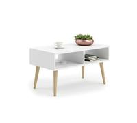 Table basse SANDI scandinave blanc