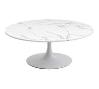 Table basse Schickeria effet marbre blanc 110cm Kare Design