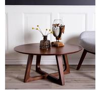 Selsey NODAS - Table de café/Table Basse (Effet Noyer, Ø 75 cm)