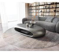 Table-basse Sinor 140x65 cm Argent métallisé
