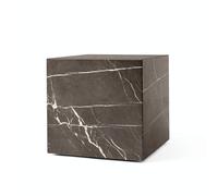 Table Basse Socle Cubique Marbre Kendzo Gris