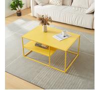 Table basse Solund du Salon Rectangulaire 45 x 90 x 60 cm jaune