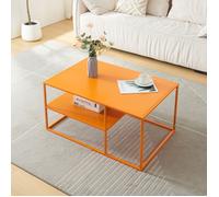 Table basse Solund du Salon Rectangulaire 45 x 90 x 60 cm orange