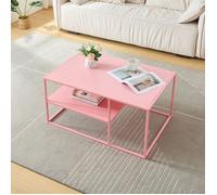 Table basse Solund du Salon Rectangulaire 45 x 90 x 60 cm rose