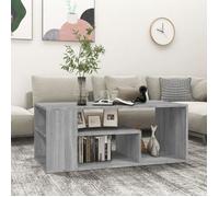 Table Basse - Sonoma - 100x50x40 cm - Bois d'ingénierie - Contemporain - Rangement intégré