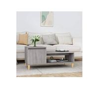 Vidaxl Table Basse Sonoma Gris 100x50x45 Cm Bois D'ingénierie Marron