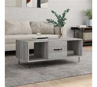 vidaXL Table basse sonoma gris 102x50x40 cm bois d'ingénierie 829298