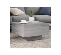vidaXL Table basse sonoma gris 55x55x31 cm bois d'ingénierie 836572