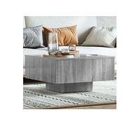 Table basse Sonoma gris 60x60x31,5 cm Bois d ingénierie