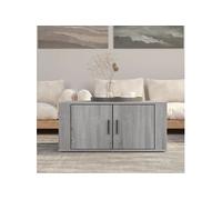 Table Basse Table d'Appoint Canapé Salon Gris Béton Bois d'Ingénierie vidaXL