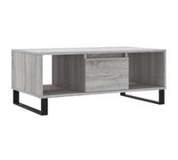 vidaXL Table basse Sonoma – Bois d'ingénierie – 90 x 50 x 36,5 cm – Gris