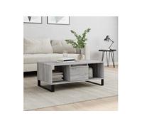 Table basse Sonoma gris 90x50x36,5 cm Bois d'ingénierie 830602