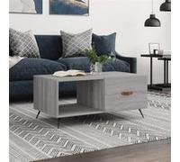 Table basse sonoma gris 90x50x40 cm bois d ingénierie Gris G