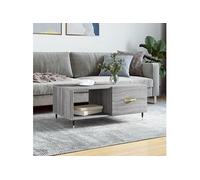 Vidaxl Table Basse Sonoma Gris 90x50x40 Cm Bois D'ingénierie Gris