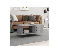 vidaXL Table basse sonoma gris 90x50x40 cm bois d'ingénierie829490 Gris G