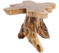 Kare Design Table d'appoint Tree, Bois Massif, Nature-Marron, Grand, Deco Intérieur, Decoration Chambre, Salon, Couloir, Maison, 40x50x50cm