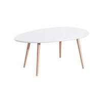 Table Basse Stone - Laqué Blanc Mat