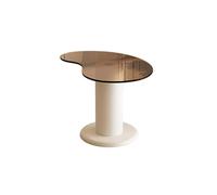 Table basse, table basse d'intérieur irrégulière, tables de canapé modernes avec pieds en plastique, petites tables centrales pour le salon, assemblage facile
