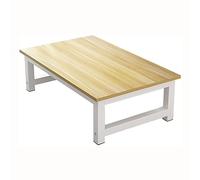 Table basse, table basse japonaise, cadre en MDF et acier au carbone, table d'appoint de salon, table à manger, table de baie vitrée, bureau d'étude, 100 x 50 x 30 cm