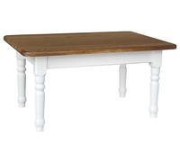 Table à manger table de cuisine table de pin massif bois blanc miel style...