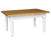 Table basse TABLE BASSE PIN MASSIF BOIS blanc miel style campagnard - NEUVE...