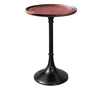 Table Basse Table d’extrémité Ronde en Bois Massif, Table d’appoint de Cercle Ferme for Le Salon, Chevet canapé-lit, Petite Basse décor à la Maison Étagère de Rangement