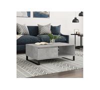 Vidaxl Table Basse Gris Béton 90x60x35 Cm Bois D'ingénierie Gris