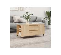 Vidaxl Table Basse Chêne Sonoma 102x44,5x50 Cm Bois D'ingénierie Multicolore