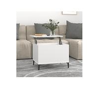 vidaXL Table basse 819572 Blanc 60 x 44,5 x 45 cm en bois d'ingénierie