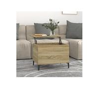 Vidaxl Table Basse Chêne Sonoma 60x44,5x45 Cm Bois D'ingénierie Multicolore