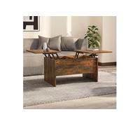 vidaXL Table basse Chêne fumé 80x50x42,5 cm Bois d'ingénierie 819293