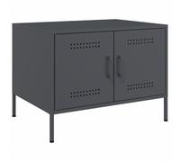 Vidaxl Table Basse Anthracite 68x50x50,5 Cm Acier Laminé À Froid Multicolore